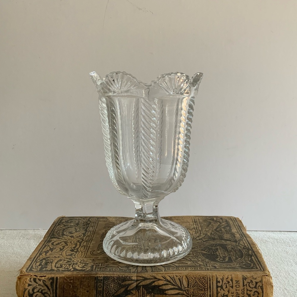 Glass Pedestal Vase